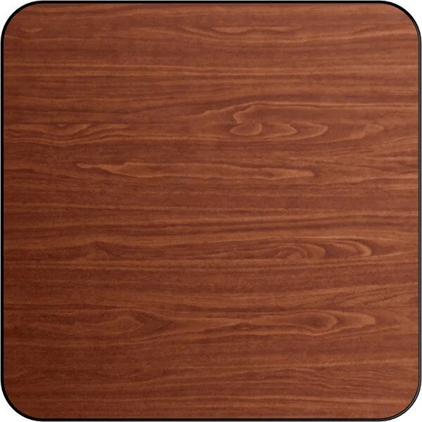 24'' x 24" Square Table Top with Reversible Oak or Walnut Laminate