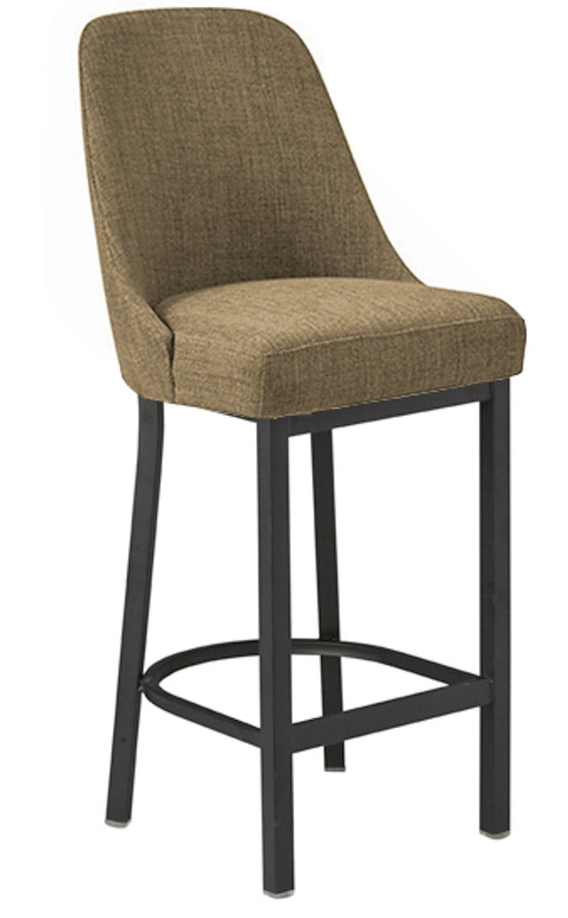 Metal Frame Barstool Available with Gold Frame & Upholstery Options, Made in USA 6-8 weeks