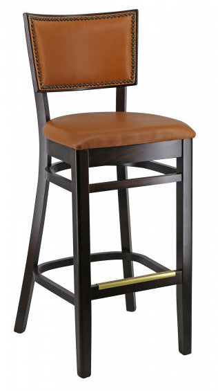 Wood Dining Chair & Matching Barstool #G481/G981 <br><span style="color: #ff8000;">Black or Walnut  Frame Finish