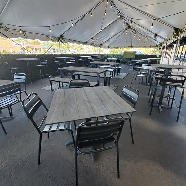 COMPCOR Quick Ship Indoor/Outdoor Table Tops – Weathered Pewter