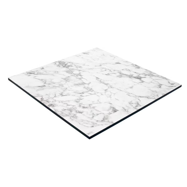 Outdoor / Indoor High Pressure Laminate Table Top - Carrera White