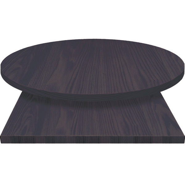 Custom Wood Veneer Table Tops Made To Order in Rich Earth Stain