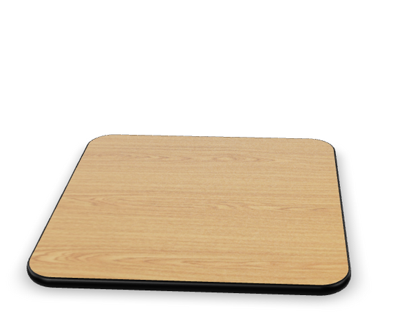 24'' x 24" Square Table Top with Reversible Oak or Walnut Laminate