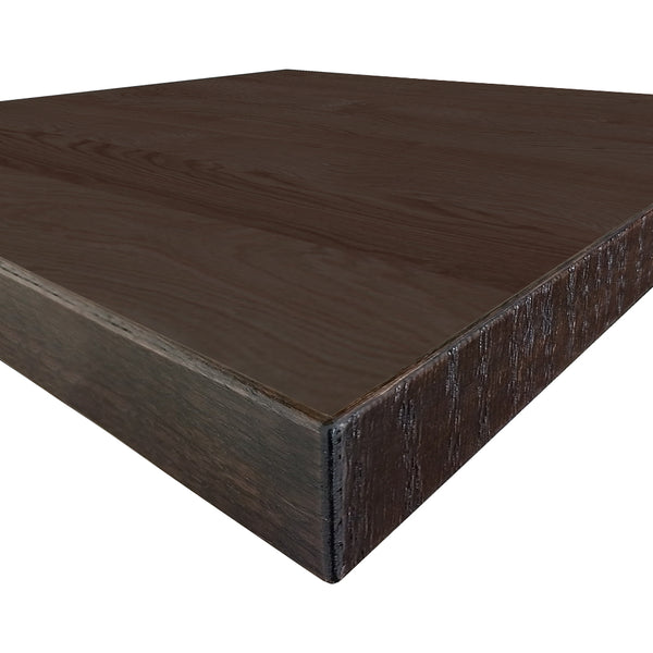 Custom Wood Veneer Table Tops Made To Order in Dark Walnut