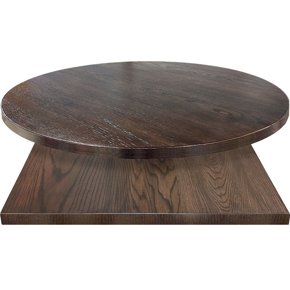 Custom Wood Veneer Table Tops Made To Order in Dark Walnut
