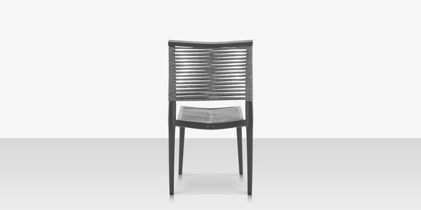 Chloe Rope Style Outdoor Dining Chair <span style="color: #ff8000;" data-mce-style="color: #ff8000;">Bronze or Pewter</span>