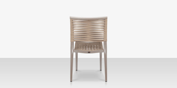 Chloe Rope Style Outdoor Dining Chair <span style="color: #ff8000;" data-mce-style="color: #ff8000;">Bronze or Pewter</span>