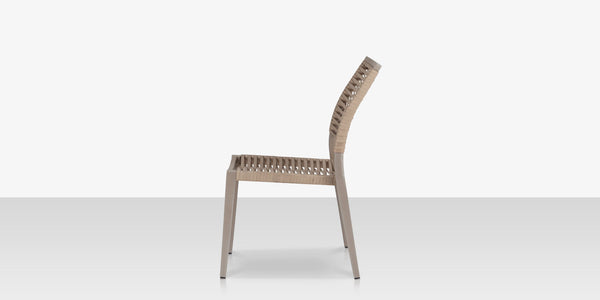 Chloe Rope Style Outdoor Dining Chair <span style="color: #ff8000;" data-mce-style="color: #ff8000;">Bronze or Pewter</span>