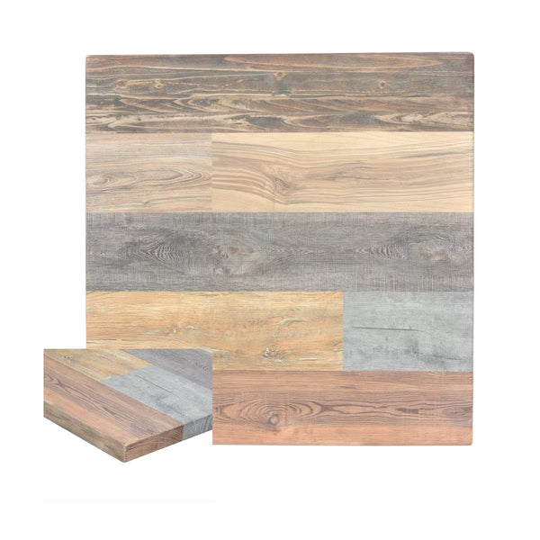 Outdoor / Indoor High-Density Composite Table Tops in Antique Rustic White