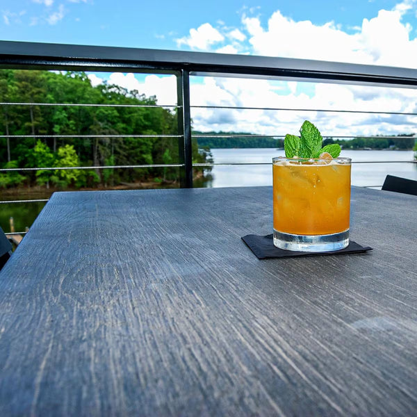 Outdoor / Indoor High-Density Composite Table Tops in Antique Rustic White