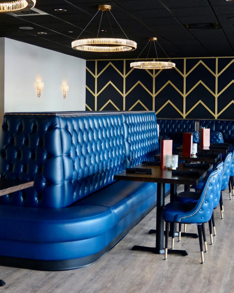 Metal Frame Barstool Available with Gold Frame & Upholstery Options, Made in USA 6-8 weeks