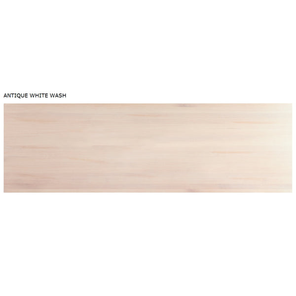 30" x 96" Long Table Tops - Antique White Wash