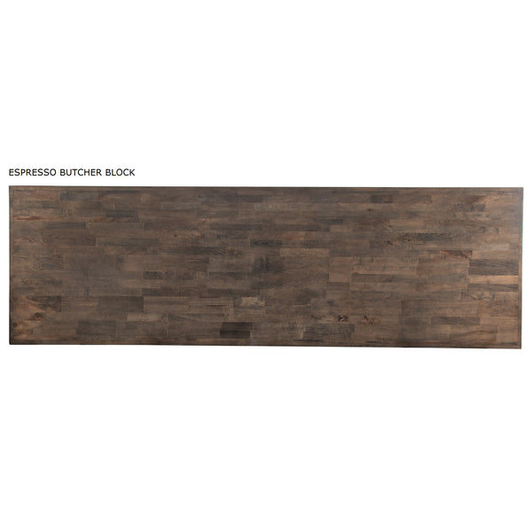 30" x 96" Long Table Tops - Espresso Butcher Block