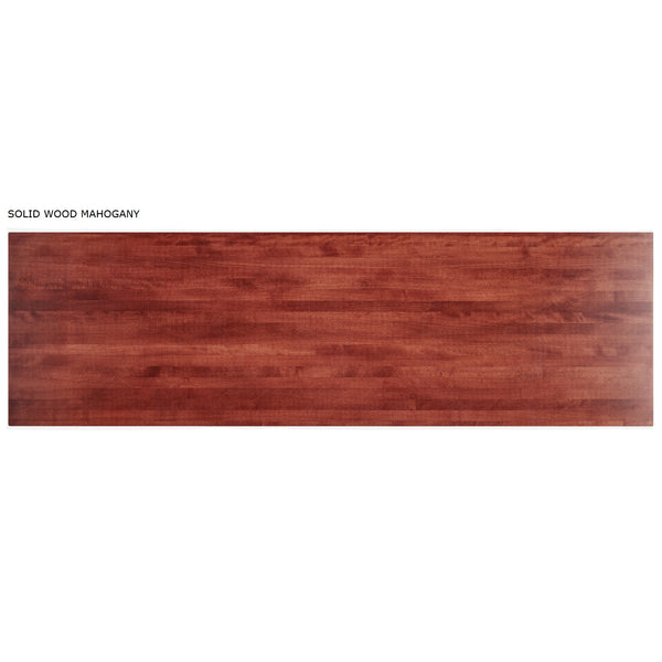 30" x 96" Long Table Tops - Solid Mahogany