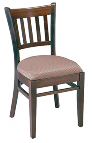 Wood Vertical Back Chair & Matching Barstool #G425/G925 <br><span style="color: #ff8000;">4 Frame Colors</span>