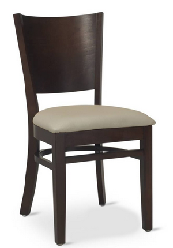Wood Curved Back Chair & Matching Barstool in Walnut Finish #G429/G929