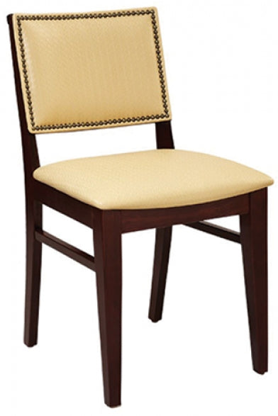 Wood Chair Natural or Walnut with Veneer or Padded Seat #200