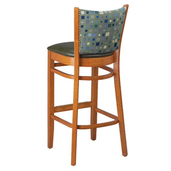 Wood Fully Upholstered Chair & Matching Barstool ...#G432/G932 <span style="color: #ff8000;">6 Frame Colors</span>