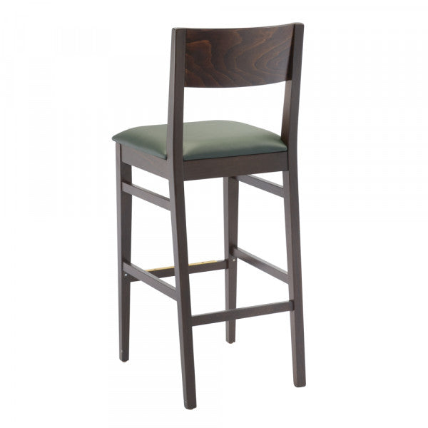 Wood Chair & Bar Stools, Walnut Stain with Padded Seat #G443/G943