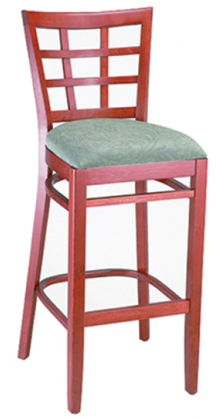 Wood Window Back Chair & Matching Barstool #G450/G950 <br><span style="color: #ff8000;">5 Frame Colors
