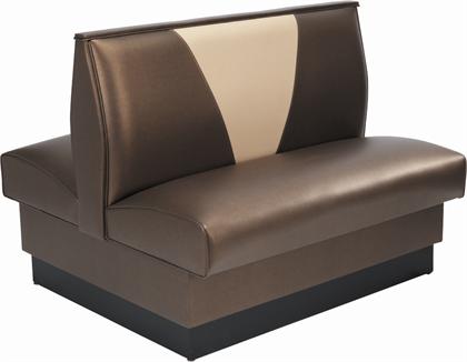 Fully Upholstered Booth with V-Shaped Back #AT-V - Restaurant Chairs Direct.COM