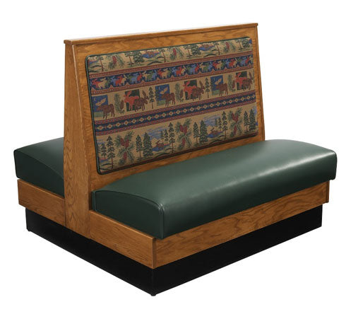 Wood Booth with Padded Back Standard Seat #AT-WPB - Restaurant Chairs Direct.COM