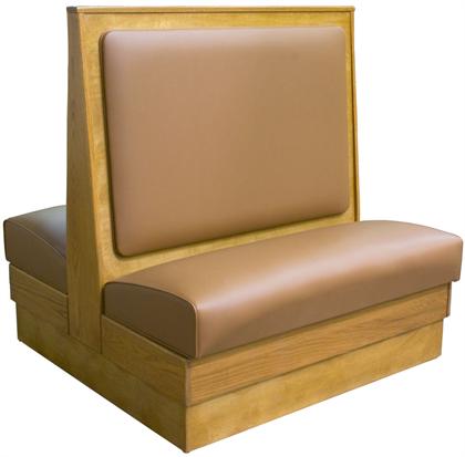 Wood Booth with Padded Back Standard Seat #AT-WPB - Restaurant Chairs Direct.COM