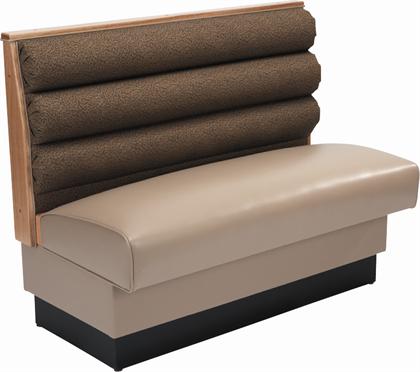 Fully Upholstered Horizontal Channel Back Booth #AT-HO - Restaurant Chairs Direct.COM