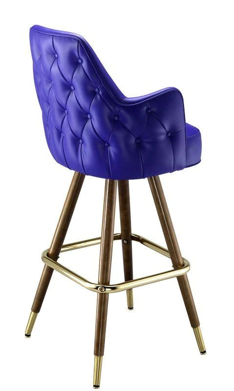Button Tufted Clean Edge Bar Stool #7095