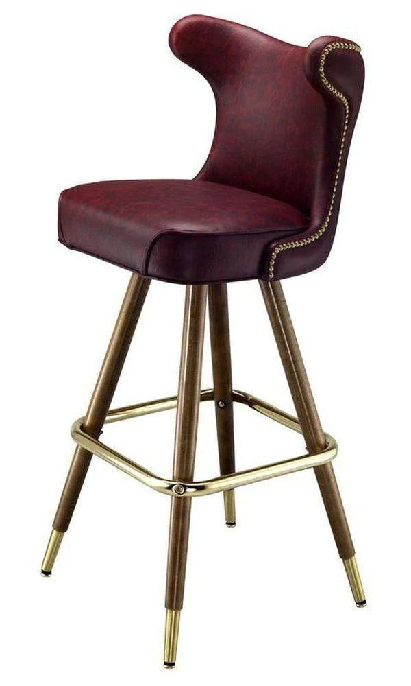 Cowboy Nail Trimmed Bar Stool #7018
