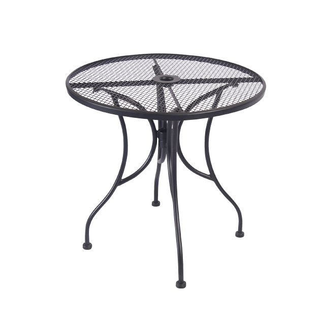 Wrought Iron Style Outdoor Table 24" Round - Restaurant Chairs Direct.COM