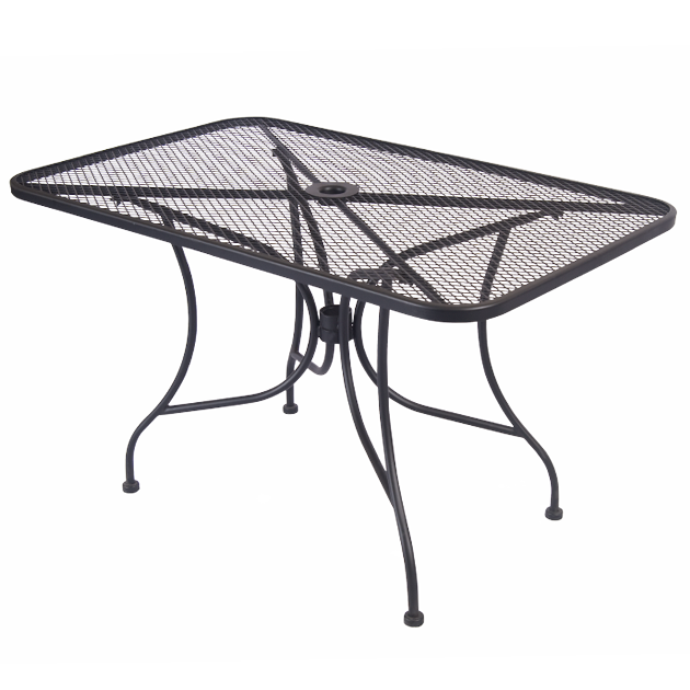Wrought Iron Style Outdoor Table 30" x 48" - Restaurant Chairs Direct.COM