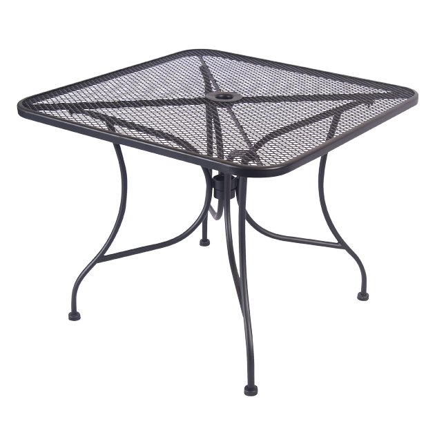 Wrought Iron Style Outdoor Table 36" Square - Restaurant Chairs Direct.COM