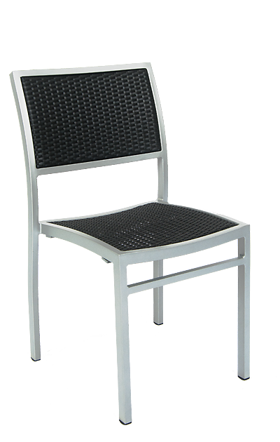 Outdoor Aluminum Wicker Side Chair (CLEARANCE) - Restaurant Chairs Direct.COM