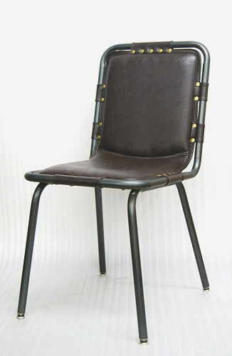#7 Tethered Vinyl Seat and Back with Distressed Frame - Restaurant Chairs Direct.COM