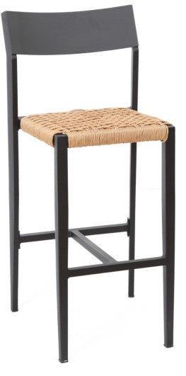 Aluminum Indoor/Outdoor Bar Stool with Rope Style Seat #200