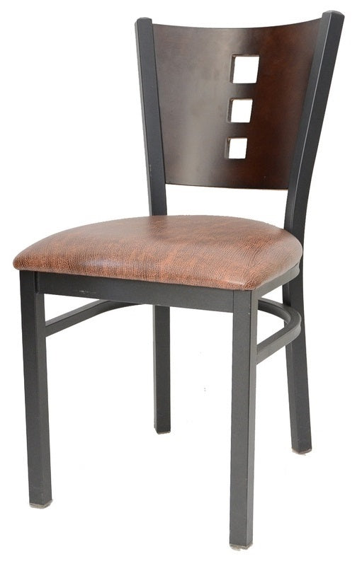 #3 Veneer Wood Back with Padded Seat - Restaurant Chairs Direct.COM