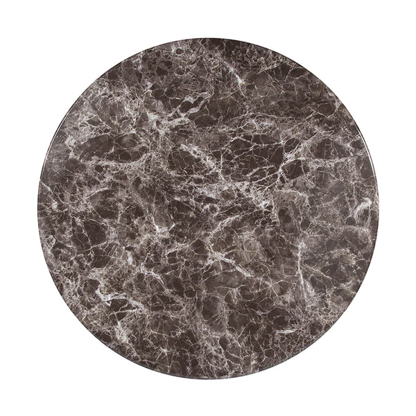 24" Round Gray Marble Laminate Table Top - Restaurant Chairs Direct.COM