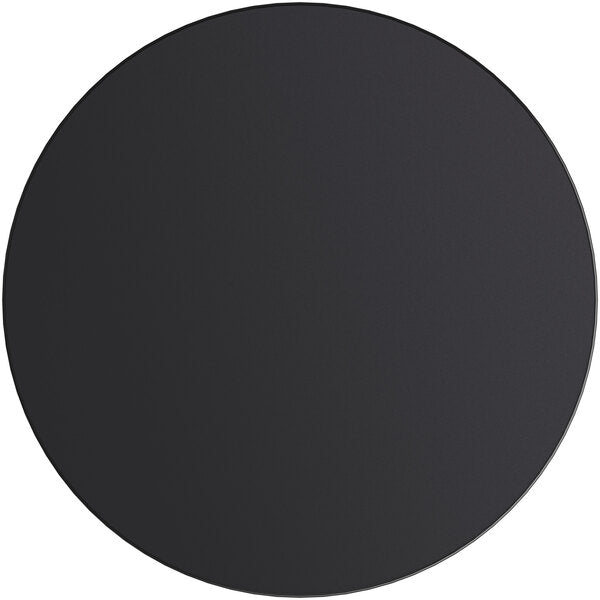 24" Round Laminate Table Tops with Vinyl Edge - Use Black or Cherry Woodgrain Side