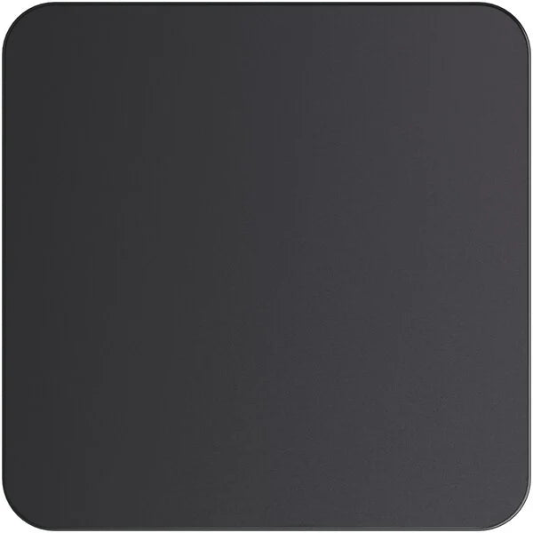 24'' x 24" Square Table Top with Reversible Black or Cherry Laminate