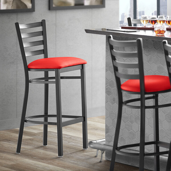 Metal Frame Cross Back Barstool with Vinyl Seat <p data-mce-fragment="1"><span style="color: #ff8000;">&nbsp;Optional Seat Colors</span><br></p>