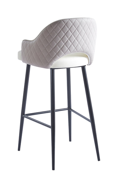 Upholstered Barstool #34-BS White