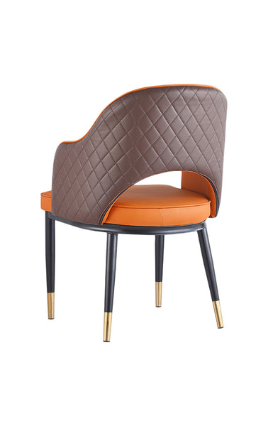 Upholstered Barstool #35-BS Orange