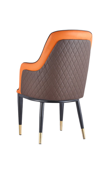 Upholstered Chair #35-Orange