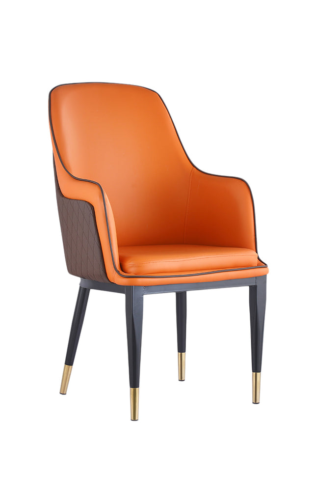 Upholstered Chair #35-Orange