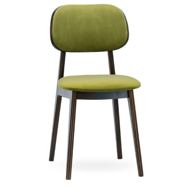 <p>Upholstered Beech Wood Restaurant Chair shown with <span style="color: rgb(0, 170, 255);"><strong>custom fabric</strong></span></p>