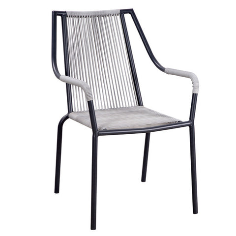 Outdoor/Indoor Aluminum Chair Style with Synthetic Rope Seat & Back #780SGR