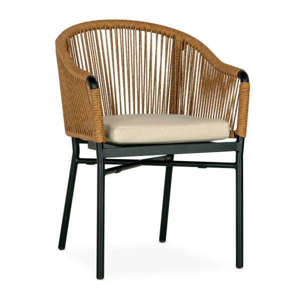 Outdoor/Indoor  Rope Chairs #428 Grey or Tan with Beige Cushion