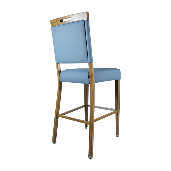 #842 Upholstered Metal Frame Barstool Available with many frame and upholstery colors