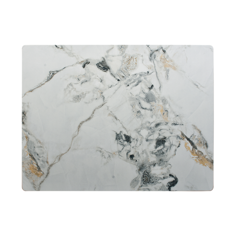 Sintered Stone Indoor Outdoor Table Tops 36" x 36" x 7/8" E-SS36-Glossy White Marble